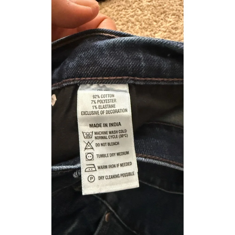 Levis Premium 511 Slim Fit Mens Jeans Dark Wash Denim 34x29‎ Redloop